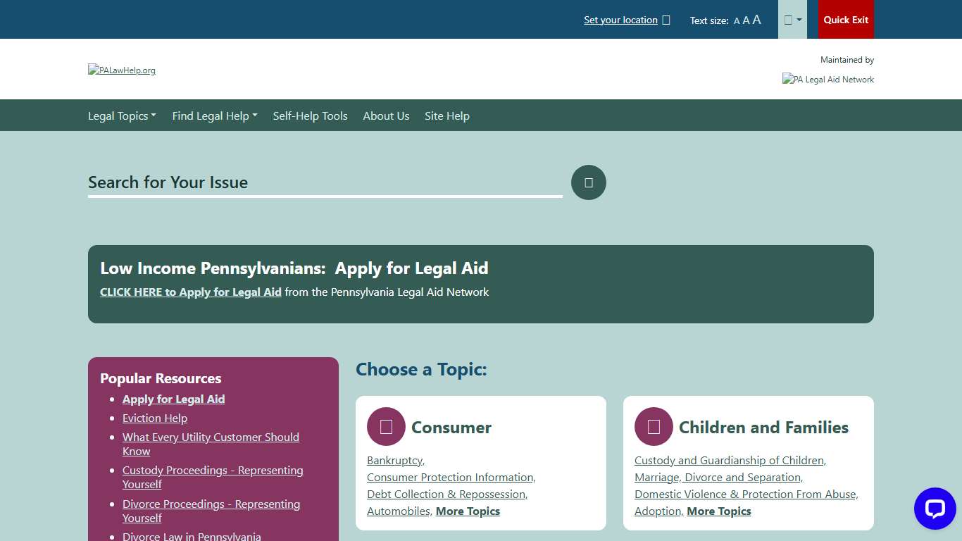 PALawHELP.org - Your Online Guide to Legal Information and Legal Services in Pennsylvania