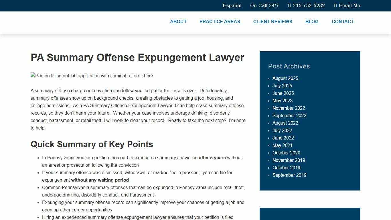 PA Summary Offense Expungement Lawyer 2026 McAndrewslegal.com
