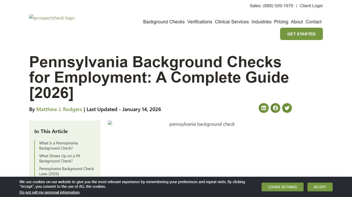 Pennsylvania Background Checks for Employment: A Complete Guide [2026]